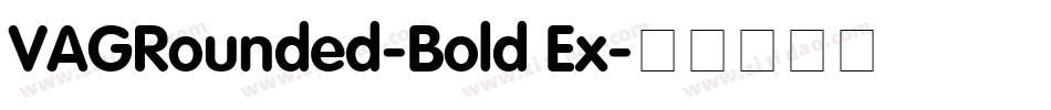 VAGRounded-Bold Ex字体转换